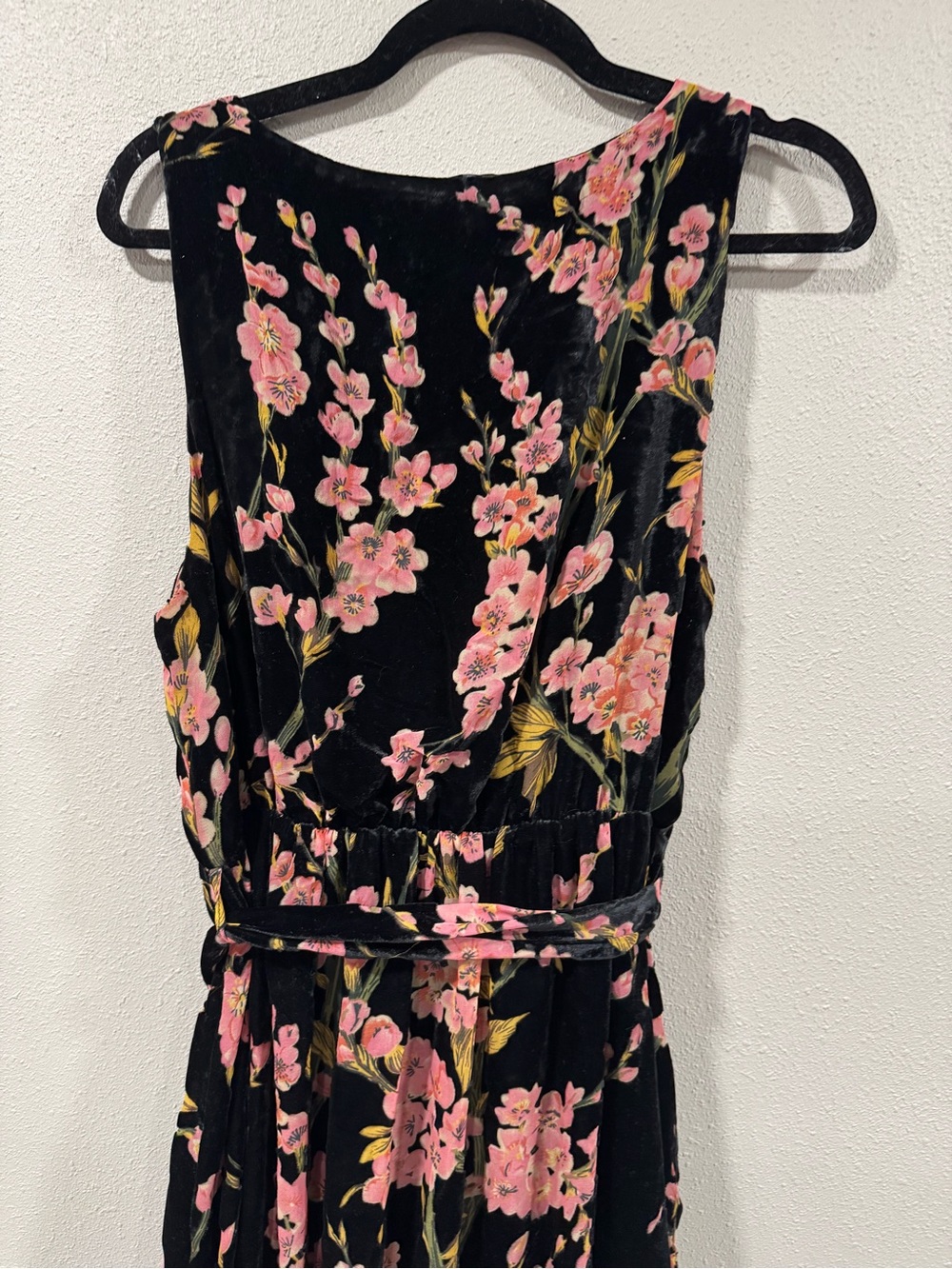 Baltic Born Lennon Black Floral Velvet Maxi Dress - Picture 7 of 8
